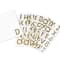 12 Pack: Gold Drop Shadow Alphabet Stickers by Recollections™